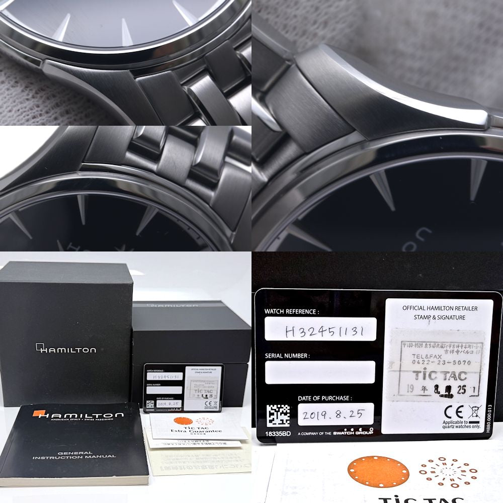 HAMILTON ハミルトン ジャズマスター ジェント H32451131 H324510【中古】 腕時計 メンズ ステンレススチール/130469