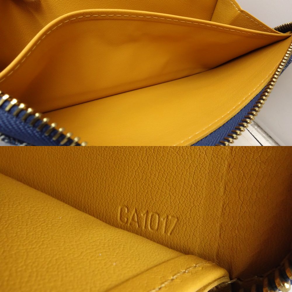 LOUIS VUITTON ルイヴィトン 長財布 M95341 ジッピーウォレット モノグラム デニム ブルー/180694【中古】