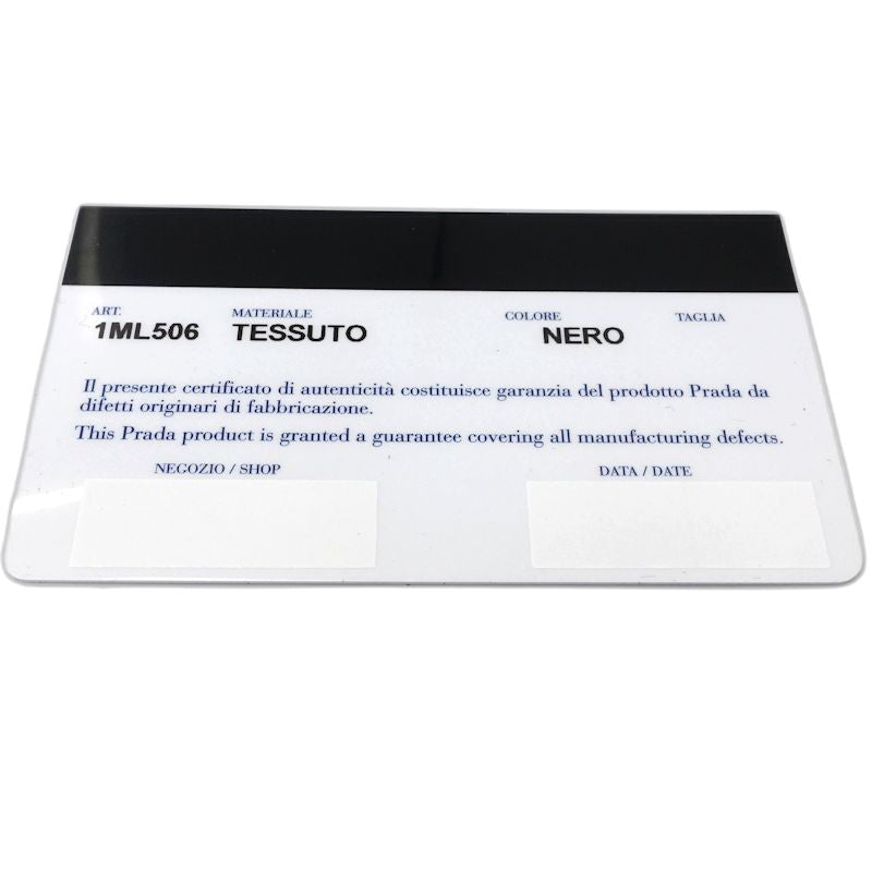 【中古】PRADA プラダ 長財布 ラウンドファスナー ナイロンxレザー ブラック レディース /181992