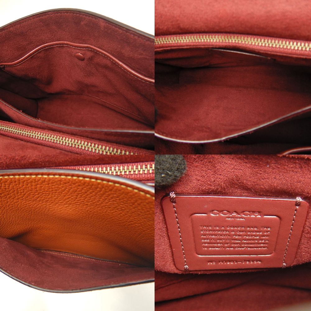 COACH コーチ タビートップハンドルバッグ 79354 ハンドバッグ レザーxスエード ブラウン アウトレット レディース /253583【中古】