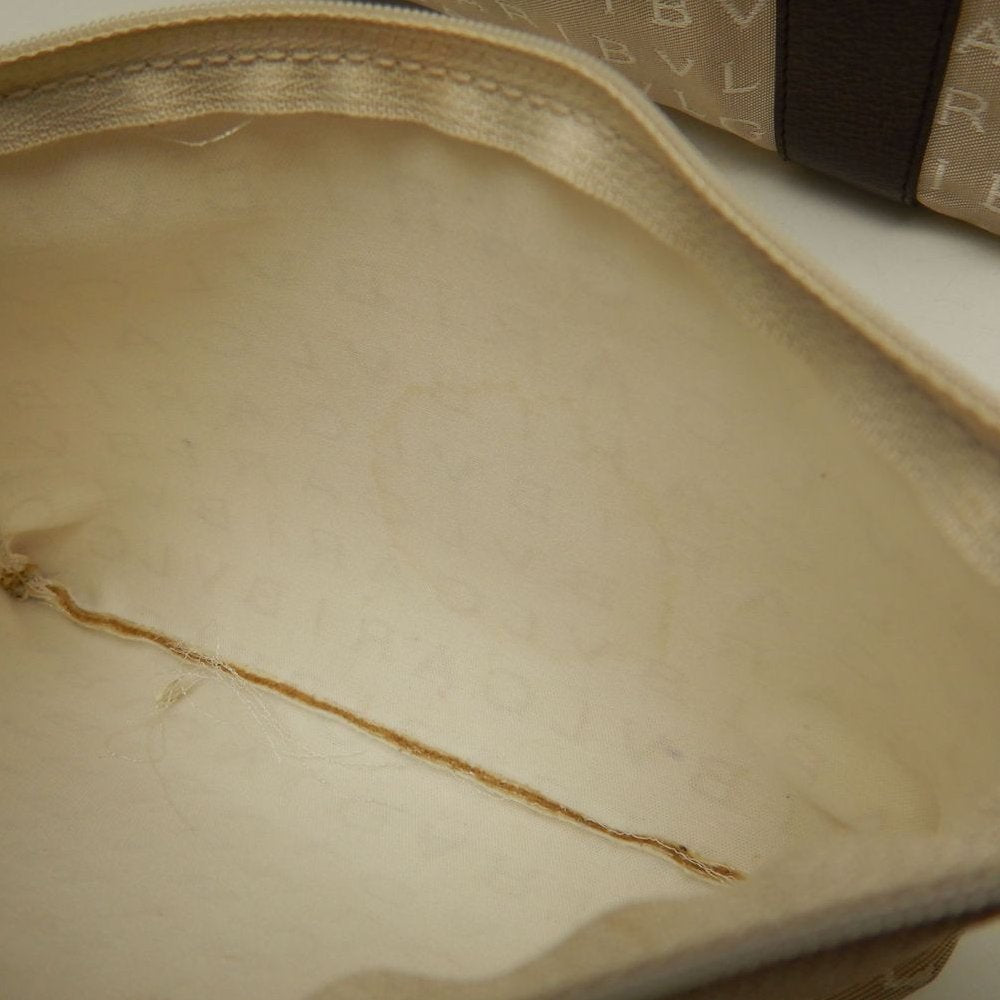 BVLGARI ブルガリ ロゴマニア 22279 トートバッグ キャンバスxレザー ベージュ ブラウン レディース /253870【中古】