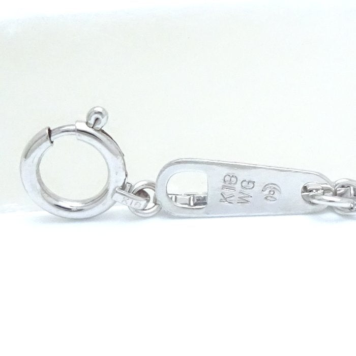 TASAKI 田崎真珠 ネックレス ブラックパール6.7ミリ パール6.7ミリ 真珠 K18WG ホワイトゴールド/292176【中古】【BJ】
