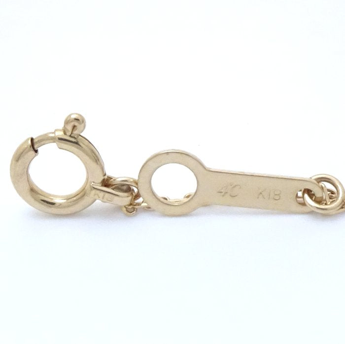 4℃ ヨンドシー ムーン ネックレス ダイヤモンド 三日月モチーフ K18YG イエローゴールド/292500【中古】【BJ】