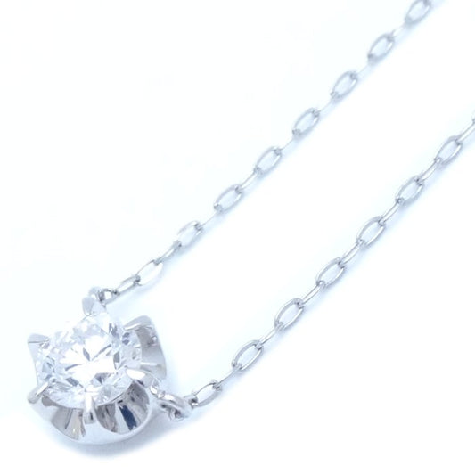 4℃ ヨンドシー ダイヤモンド ネックレス 一粒ダイヤモンド0.272ct Pt850プラチナ/292589【中古】【BJ】