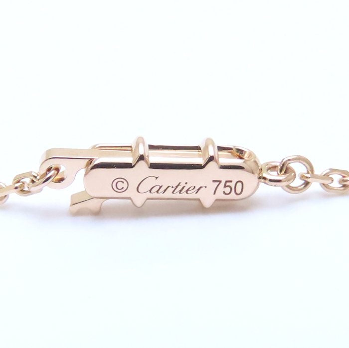 CARTIER カルティエ Cハート ネックレス ピンクサファイア K18PG ピンクゴールド/293487【中古】【BJ】