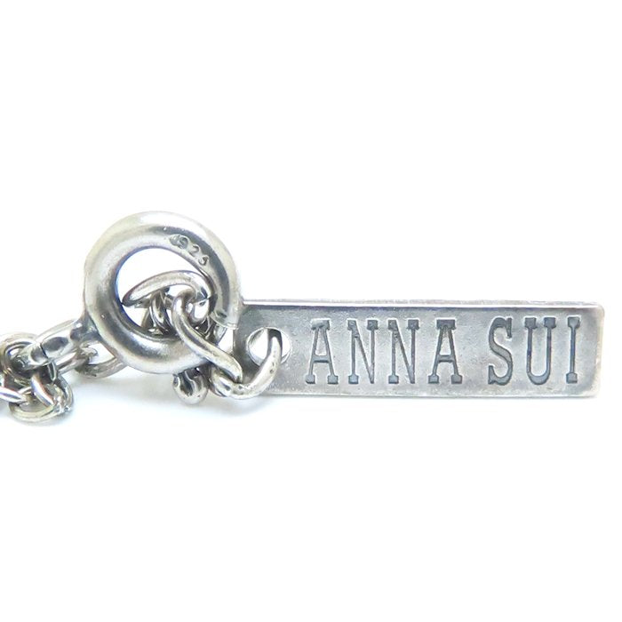 ANNA SUI アナスイ ネックレス ガラス シルバーメッキ/293821【中古】【BJ】
