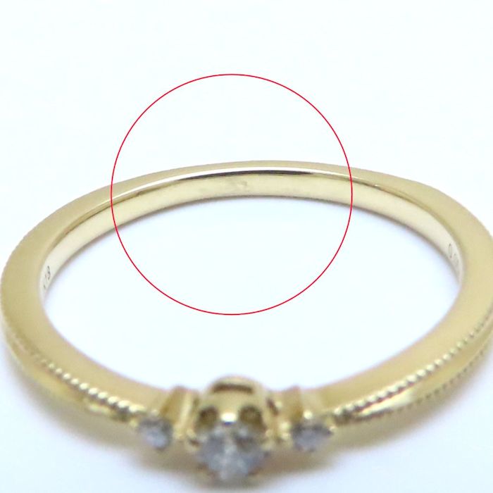 festaria フェスタリア ダイヤモンド リング 指輪 Wish upon a star ダイヤモンド0.054ct/0.01ct 13号 K18YG イエローゴールド レディース/294455【中古】【BJ】