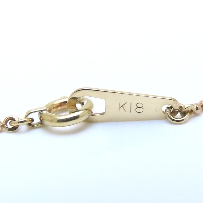 23ku 23区 ボールチェーン ネックレス 40cm K18PG ピンクゴールド レディース/294591【中古】【BJ】