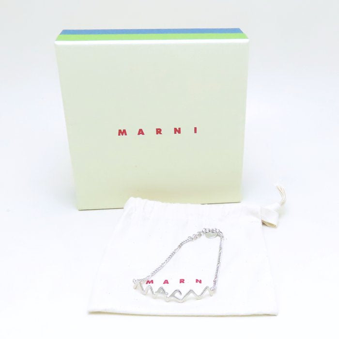 MARNI マルニ マルニシンボル ブレスレット シルバーメッキ レディース/294719【中古】【BJ】