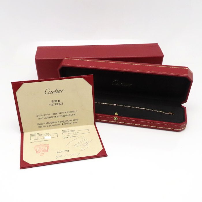 CARTIER カルティエ ダムール ブレスレット ピンクサファイヤ ディアマンレジェ B603730 K18PG ピンクゴールド レディース/294963【中古】【BJ】