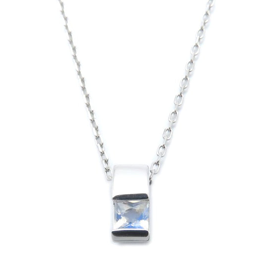 4℃ ヨンドシー ラブラドライト ネックレス Pt850プラチナ レディース/295031【中古】【BJ】