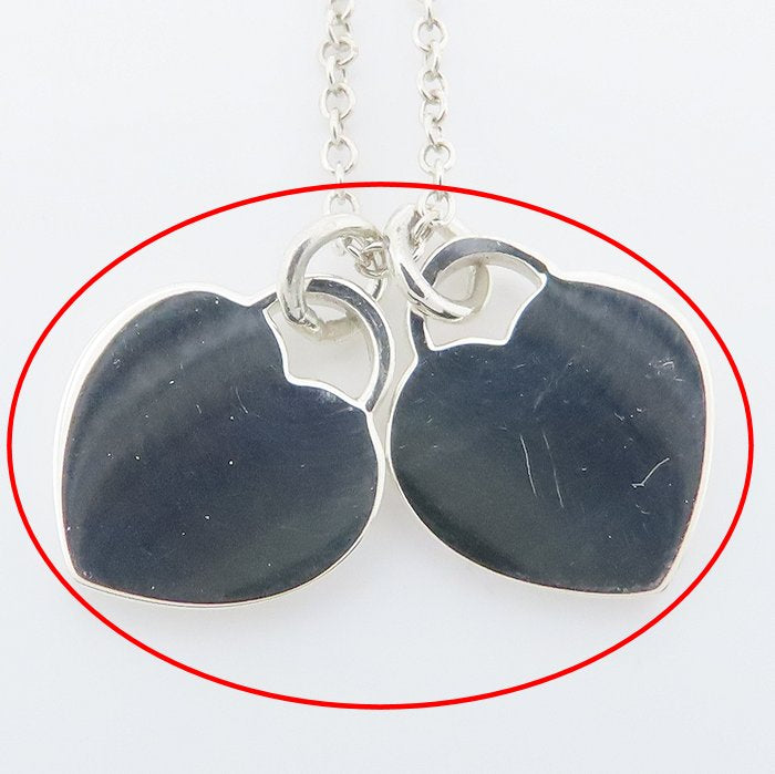 TIFFANY&Co. ティファニー リターントゥティファニー ダブルハートタグ ネックレス シルバー925 レディース/295069【中古】【BJ】