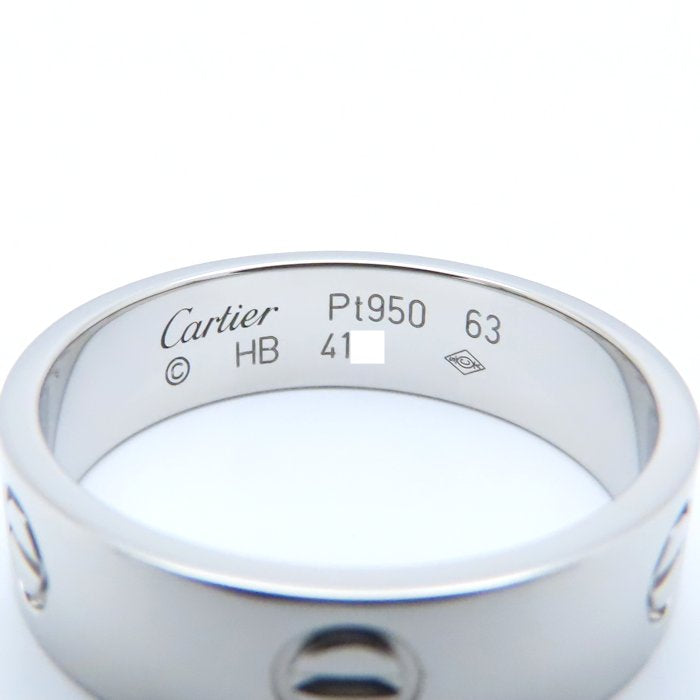 CARTIER カルティエ ラブ リング 指輪 #63 22.5号 Pt950プラチナ メンズ/295099【中古】【BJ】