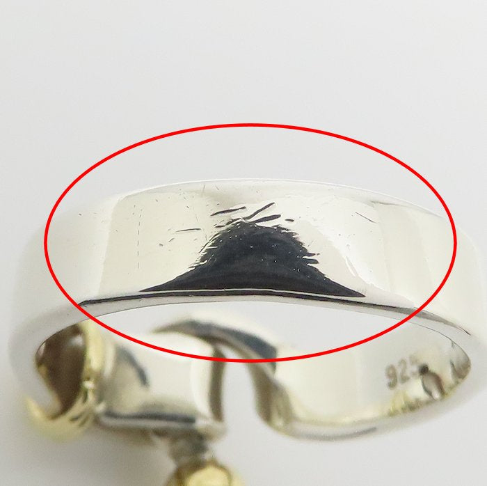 TIFFANY&Co. ティファニー フック&アイ リング 指輪 10号 シルバー925xK18YG イエローゴールド レディース/295155【中古】【BJ】