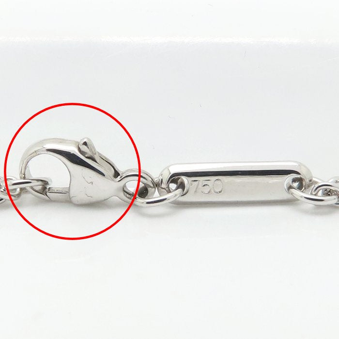 Chopard ショパール ハッピーダイヤモンド ネックレス 5Pムービングダイヤモンド 79/3926/0 K18WG ホワイトゴールド レディース/295492【中古】【BJ】