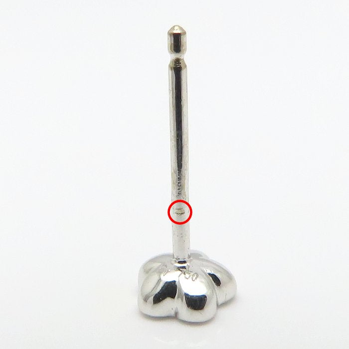 Ponte Vecchio ポンテヴェキオ ダイヤモンド ピアス フラワーモチーフ ダイヤモンド0.08ct ブラックダイヤモンド0.01ct 片方のみ K18WG ホワイトゴールド レディース/295590【中古】【BJ】