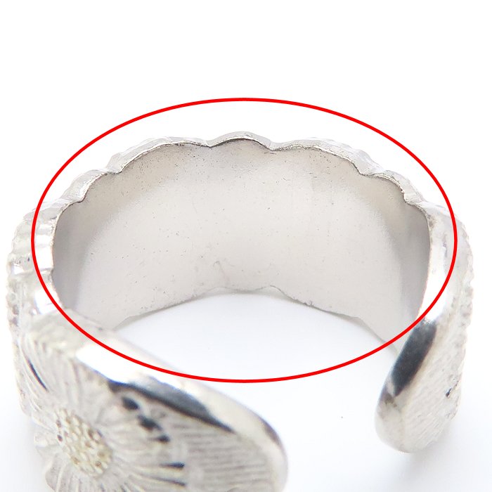 BUCCELLATI ブチェラッティ ブロッサム ヴェルメイユ エターナル リング 指輪 14号 シルバー925 レディース/295599【中古】【BJ】