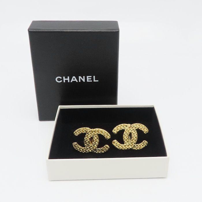 CHANEL シャネル ココマーク イヤリング GP ゴールドメッキ レディース /295624【中古】【BJ】