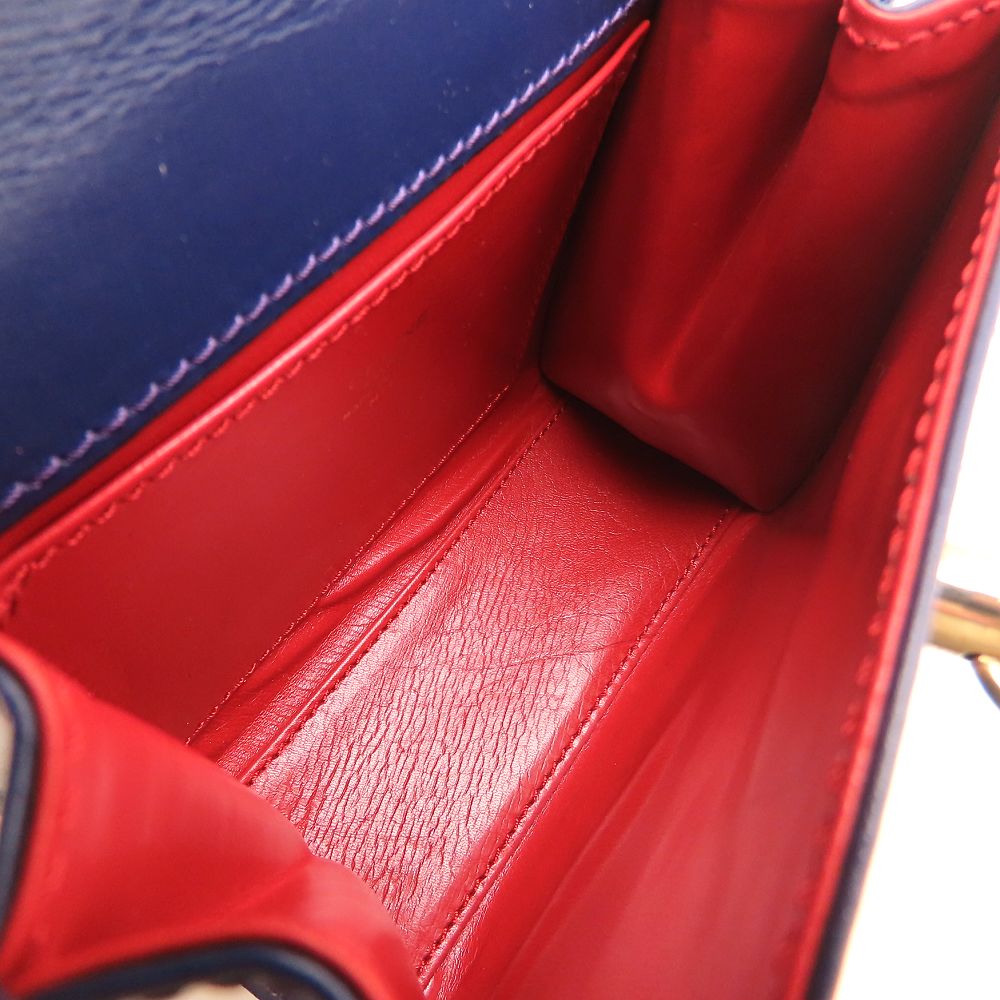 CELINE セリーヌ ミニハンドバッグ ハンドバッグ 2Way レザー パープル系 レディース/352985【中古】