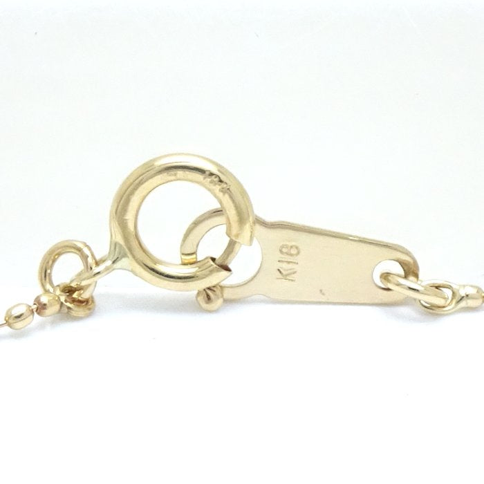 ダイヤモンド ネックレス 花モチーフ ダイヤモンド0.20ct K18YG イエローゴールド/75569【中古】【FJ】