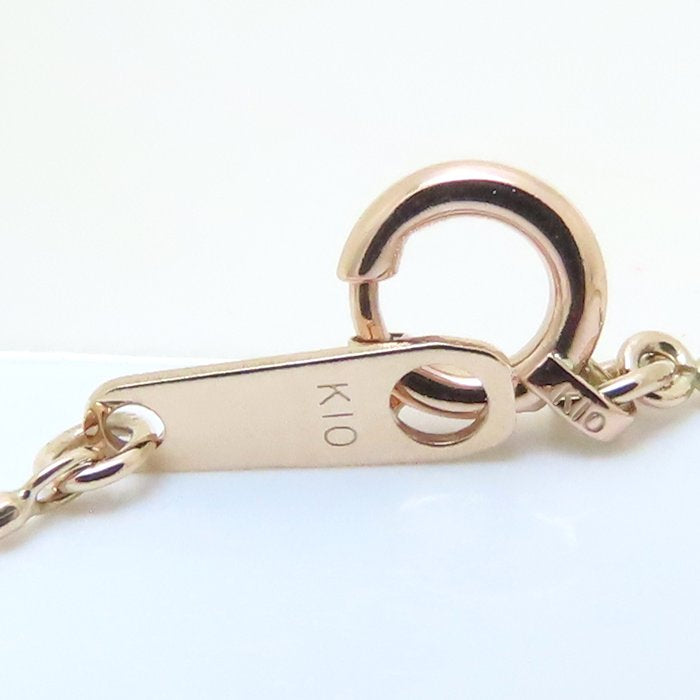 ダイヤモンド ネックレス 一粒ダイヤモンド K10PG ピンクゴールド レディース/76221【中古】【FJ】