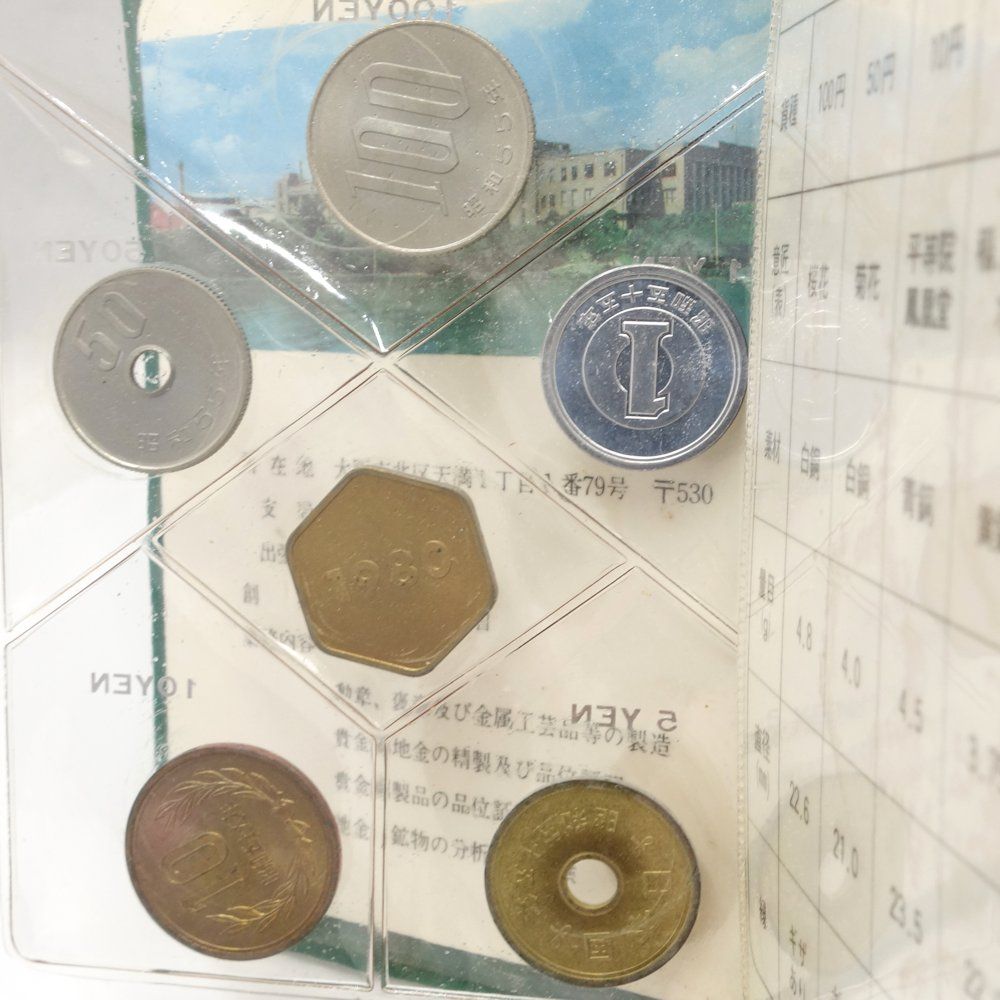 貨幣 貨幣セット 額面166円 ミントセット MINT BUREAU JAPAN 1980年 ユニセックス/081146【中古】