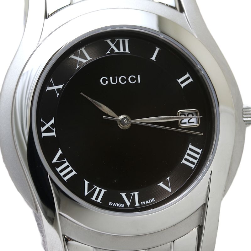GUCCI グッチ Gクラス シェリー YA055302 5500M ステンレススチール メンズ/130257【中古】【腕時計】