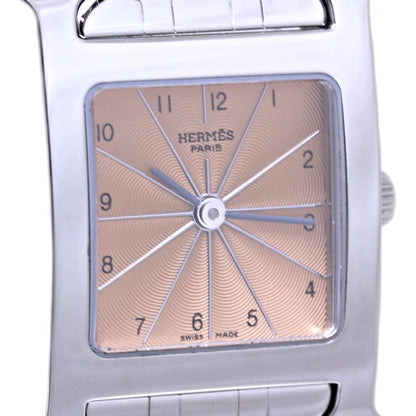 HERMES エルメス Hウォッチ HH1.210.461/4804【磨き済/電池交換済】 ステンレススチール レディース/130394【中古】【腕時計】