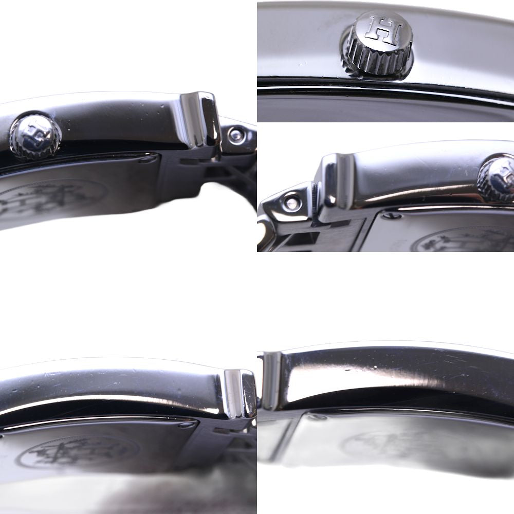 HERMES エルメス Hウォッチ HH1.210.461/4804【磨き済/電池交換済】 ステンレススチール レディース/130394【中古】【腕時計】