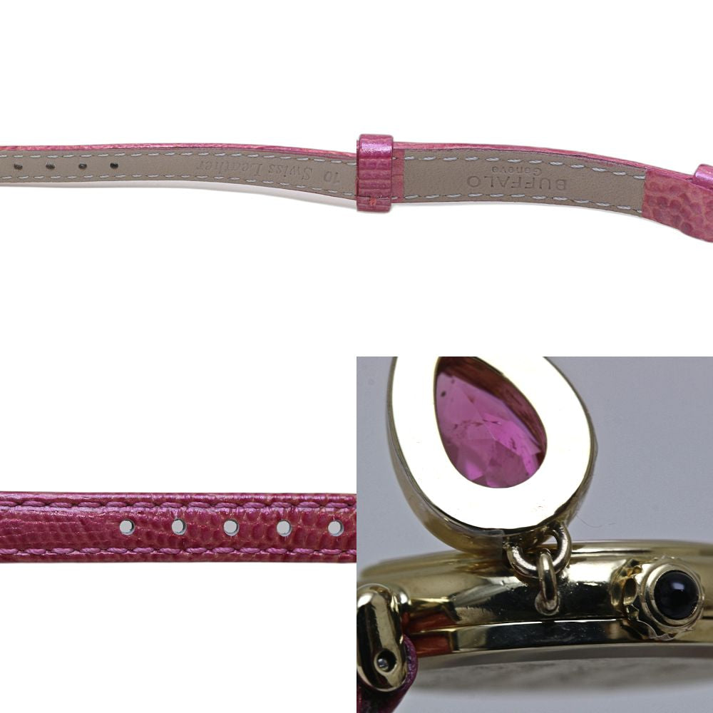 Emilio Pucci エミリオプッチ ルベライト0.87ct 130702.53【中古】 腕時計 レディース ウォルサム製品 イエローゴールドx革/130452