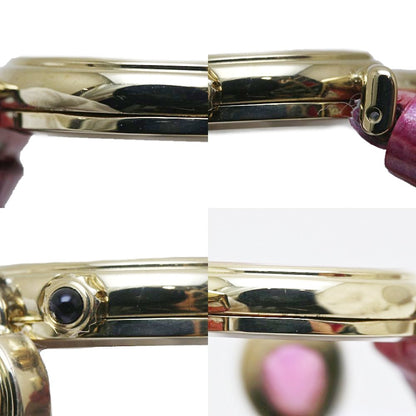 Emilio Pucci エミリオプッチ ルベライト0.87ct 130702.53【中古】 腕時計 レディース ウォルサム製品 イエローゴールドx革/130452