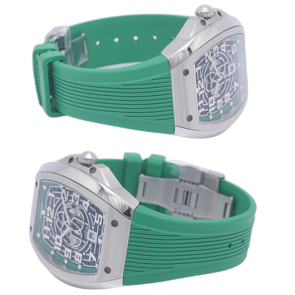 Roberto Cavalli ロベルトカバリ BY FRANCK MULLER バイ フランク・ミュラー RV1G205P1021 日本限定品 【未使用】 腕時計 メンズ【保護シール付き】 ステンレススチールxラバー/130466