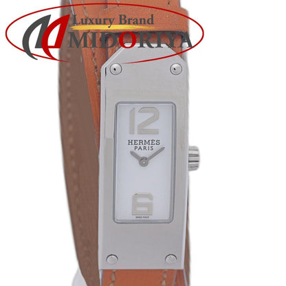 HERMES エルメス ケリー2 KT1.210.130./WOR2【中古】 腕時計 レディース【電池交換済】 ステンレススチールx革/130475