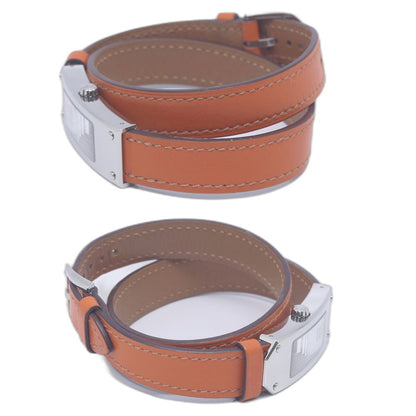 HERMES エルメス ケリー2 KT1.210.130./WOR2【中古】 腕時計 レディース【電池交換済】 ステンレススチールx革/130475