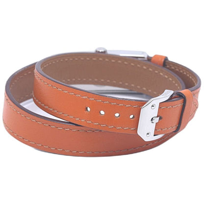 HERMES エルメス ケリー2 KT1.210.130./WOR2【中古】 腕時計 レディース【電池交換済】 ステンレススチールx革/130475