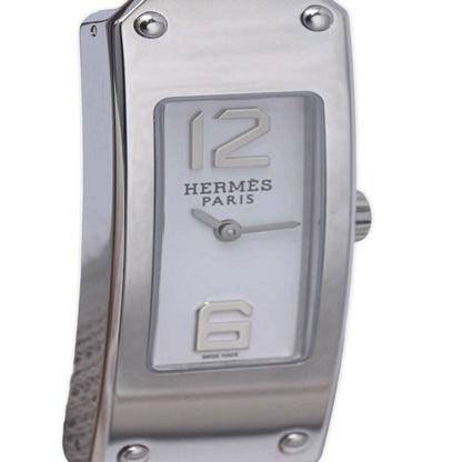 HERMES エルメス ケリー2 KT1.210.130./WOR2【中古】 腕時計 レディース【電池交換済】 ステンレススチールx革/130475