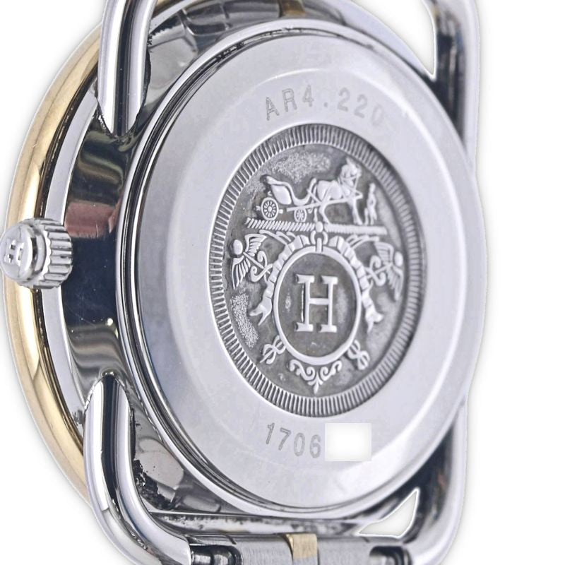 HERMES エルメス アルソー AR4.220.430/4126【中古】 腕時計 レディース【磨き済】 ステンレススチールxGP(ゴールドメッキ)/130478