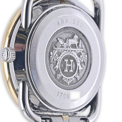 HERMES エルメス アルソー AR4.220.430/4126【中古】 腕時計 レディース【磨き済】 ステンレススチールxGP(ゴールドメッキ)/130478