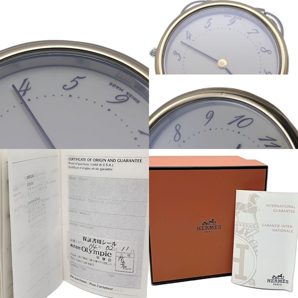 HERMES エルメス アルソー AR4.220.430/4126【中古】 腕時計 レディース【磨き済】 ステンレススチールxGP(ゴールドメッキ)/130478