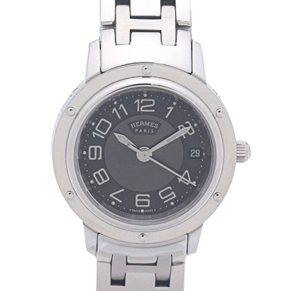 HERMES エルメス クリッパー クラシック CP1.210.230/4969【中古】 腕時計 レディース【磨き済/電池交換済】 ステンレススチール/130489