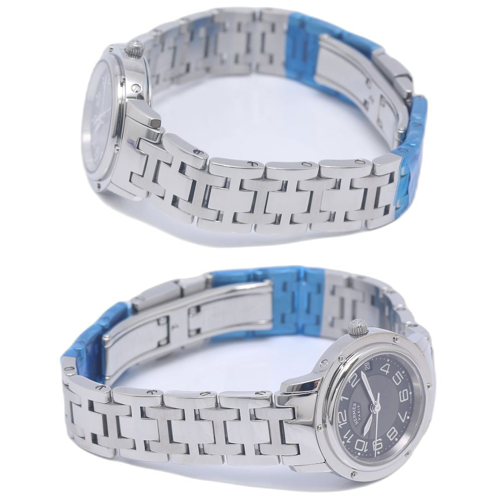 HERMES エルメス クリッパー クラシック CP1.210.230/4969【中古】 腕時計 レディース【磨き済/電池交換済】 ステンレススチール/130489