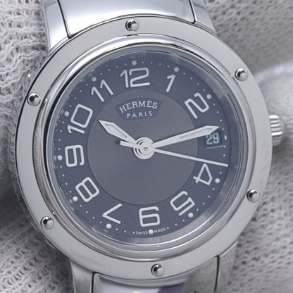 HERMES エルメス クリッパー クラシック CP1.210.230/4969【中古】 腕時計 レディース【磨き済/電池交換済】 ステンレススチール/130489