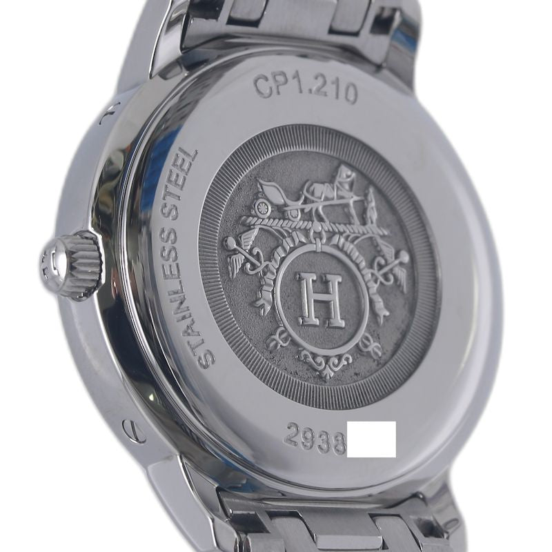 HERMES エルメス クリッパー クラシック CP1.210.230/4969【中古】 腕時計 レディース【磨き済/電池交換済】 ステンレススチール/130489