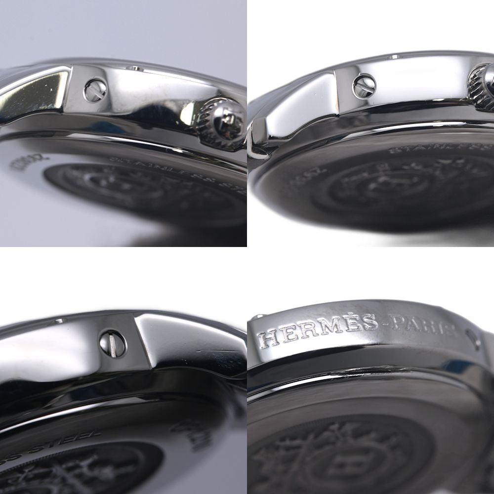 HERMES エルメス クリッパー クラシック CP1.210.230/4969【中古】 腕時計 レディース【磨き済/電池交換済】 ステンレススチール/130489