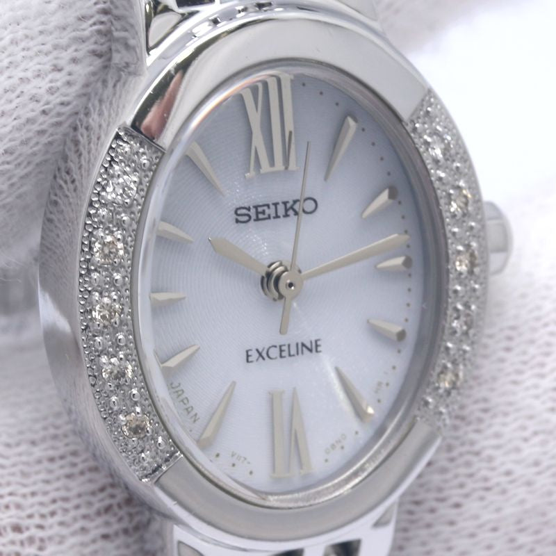 SEIKO セイコー ドルチェ&エクセリーヌ SWCQ047 V117-0AV0【中古】 腕時計 レディース ステンレススチール/130492