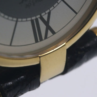 CARTIER カルティエ マストヴァンドームSM ヴェルメイユ W1004254【中古】 腕時計 レディース【電池交換済】 シルバー925x革/130497