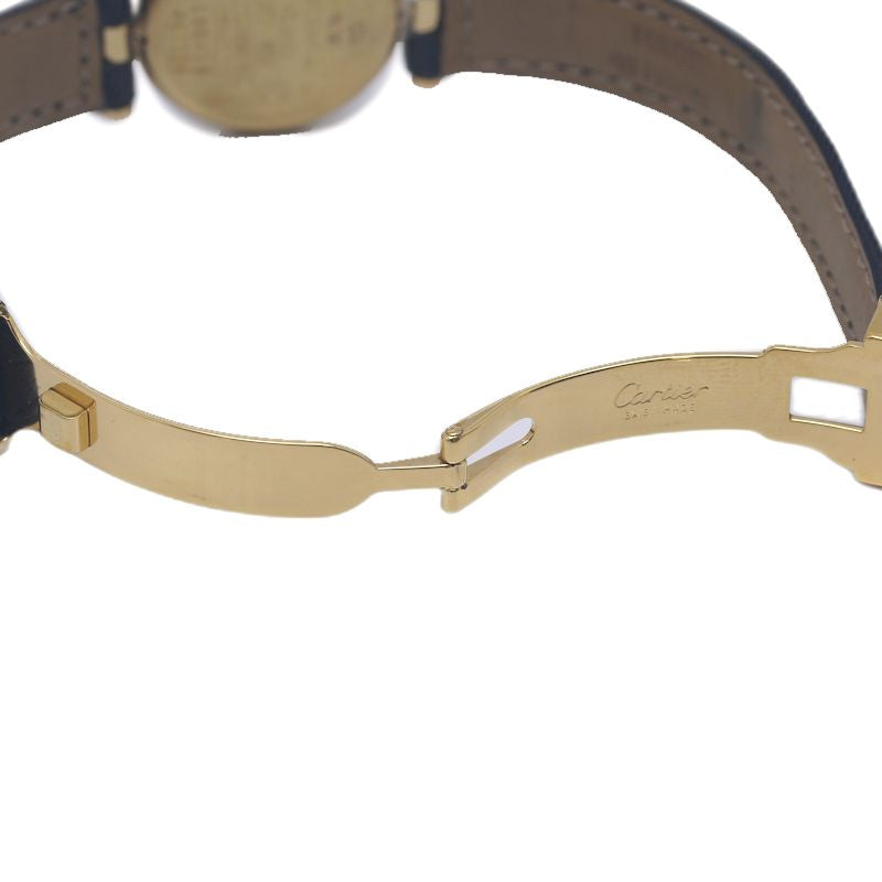 CARTIER カルティエ マストヴァンドームSM ヴェルメイユ W1004254【中古】 腕時計 レディース【電池交換済】 シルバー925x革/130497