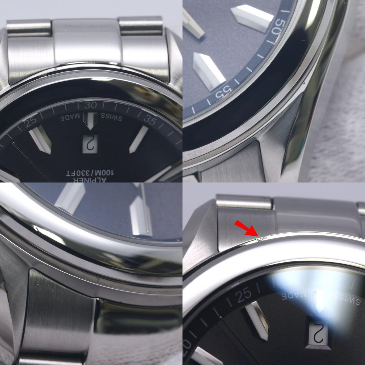 Alpina アルピナ アルパイナー AL-240GS4E6B AL240X4E6【中古】 腕時計 メンズ【電池交換済】 ステンレススチール/130507