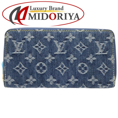 LOUIS VUITTON ルイヴィトン 長財布 M95341 ジッピーウォレット モノグラム デニム ブルー/180694【中古】