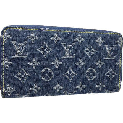 LOUIS VUITTON ルイヴィトン 長財布 M95341 ジッピーウォレット モノグラム デニム ブルー/180694【中古】